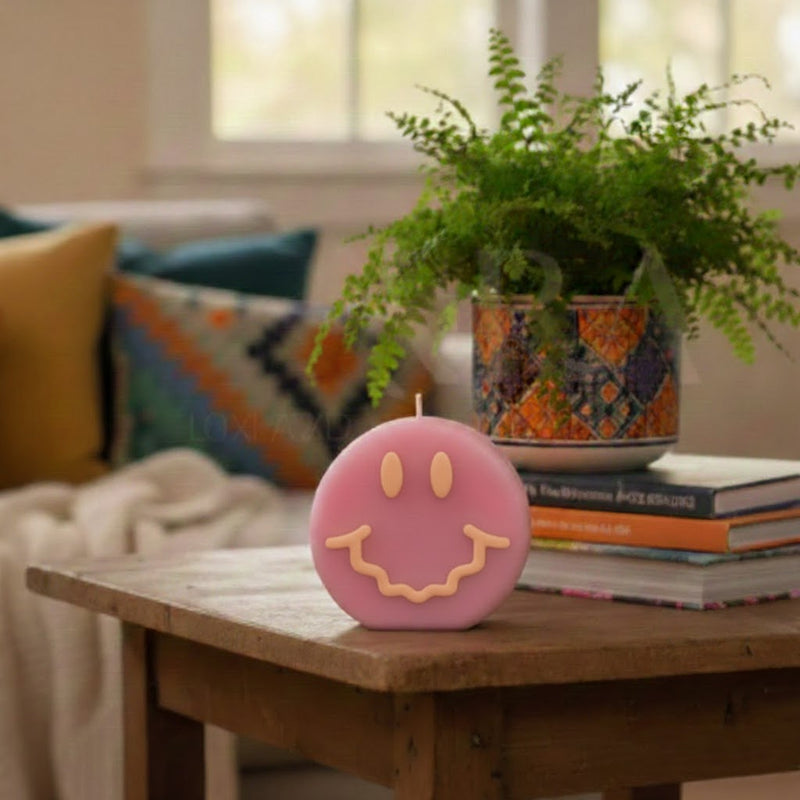 Smiley Face candle