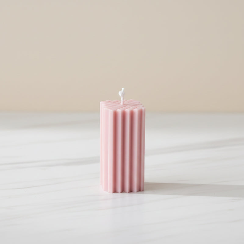 Stripped Pillar Candles
