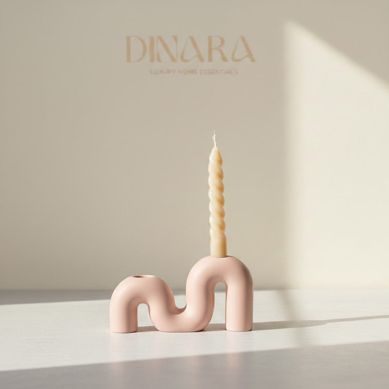 M-shape candle holder