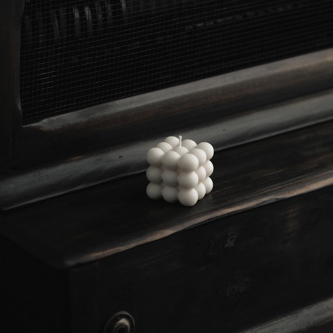 minimal bedside table décor