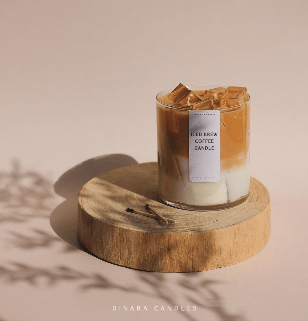 Iced brew coffee candle