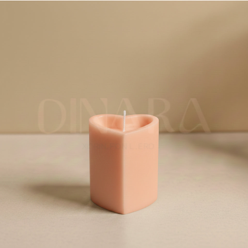 Heart Pillar Candle
