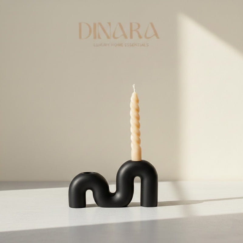 M-shape candle holder