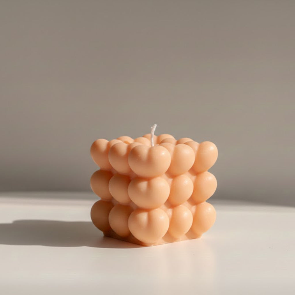Heart Bubble Candle
