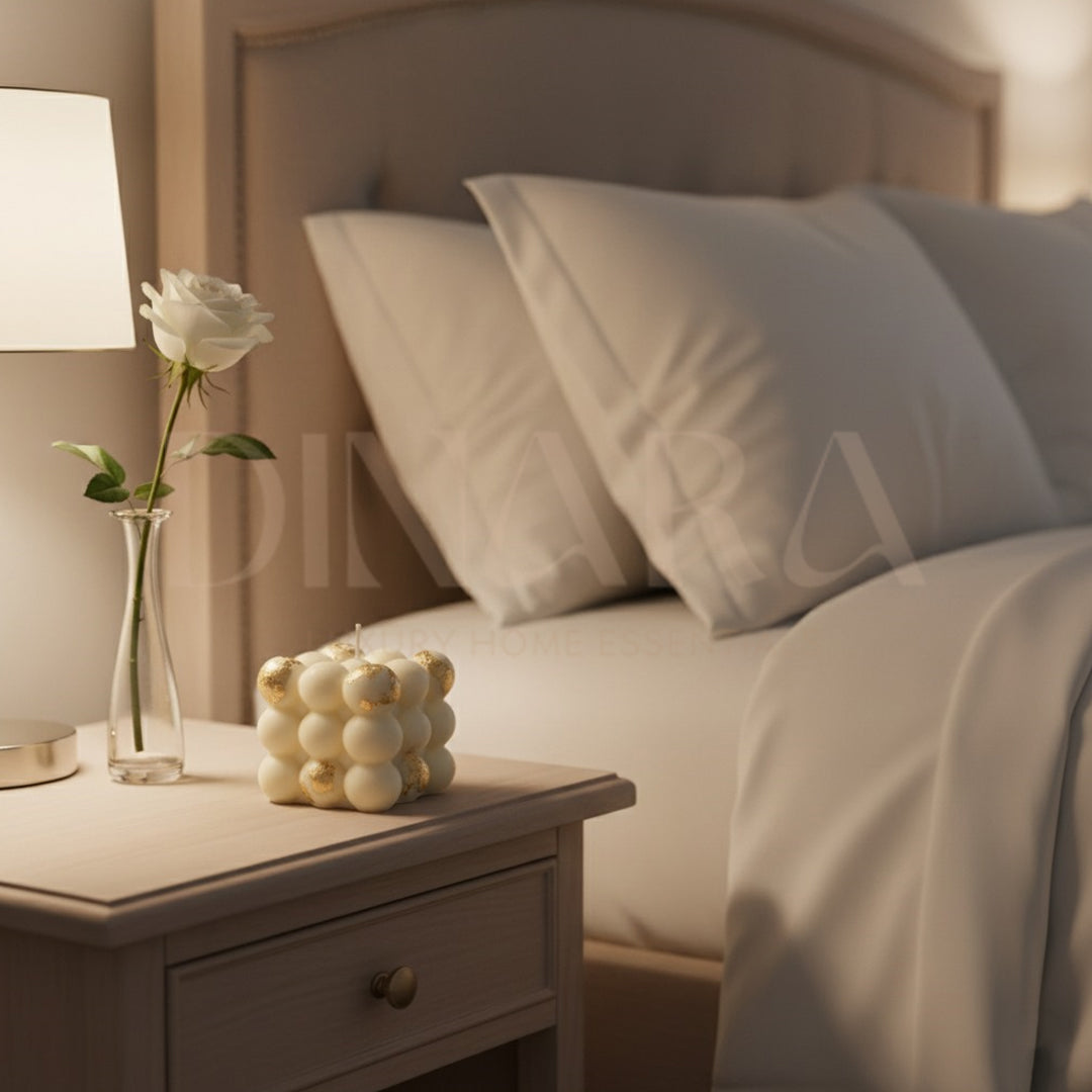 Gold Foiled bubble candle (big)