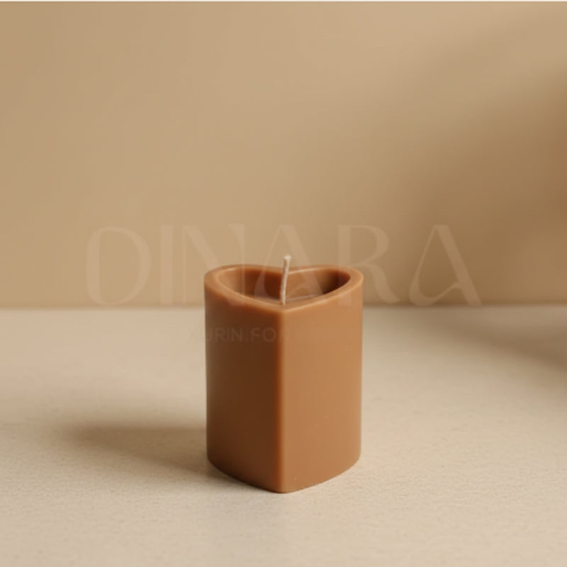 Heart Pillar Candle