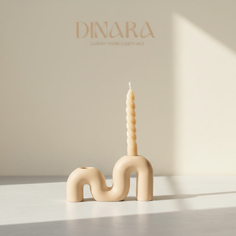 M-shape candle holder