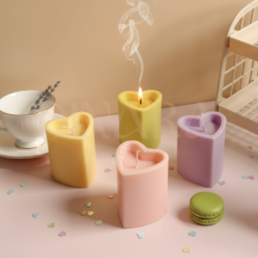 Heart Pillar Candle