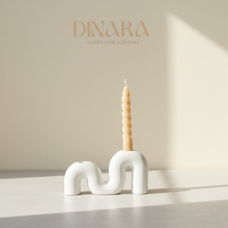 M-shape candle holder