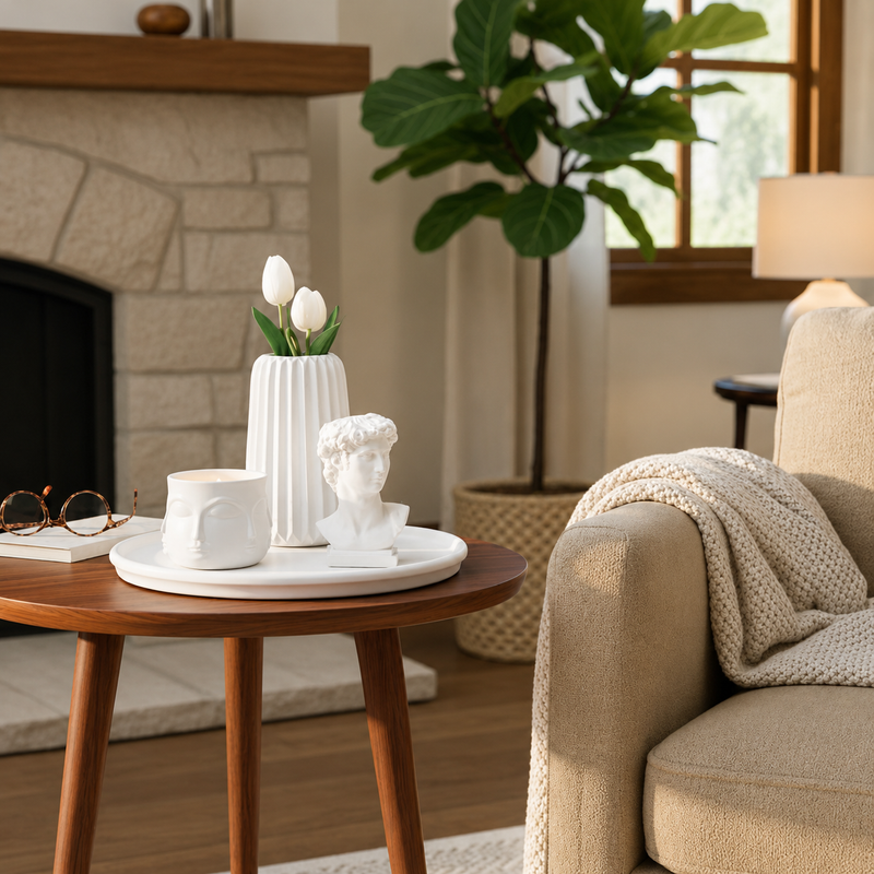Blanca Timeless Set – 4-Piece White Ceramic