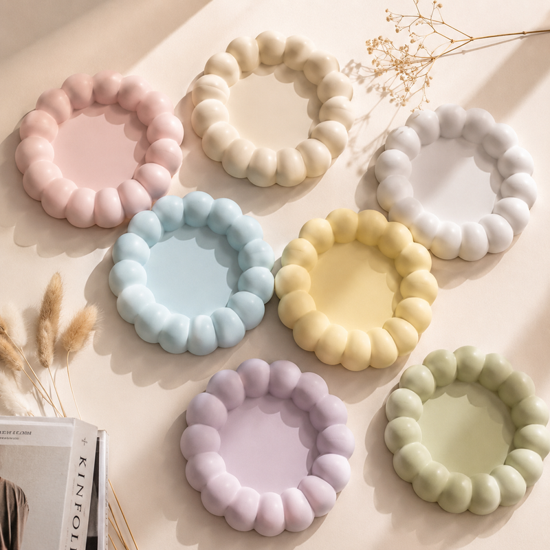 Bubble Tray Duo – Colorful Ceramic Pair