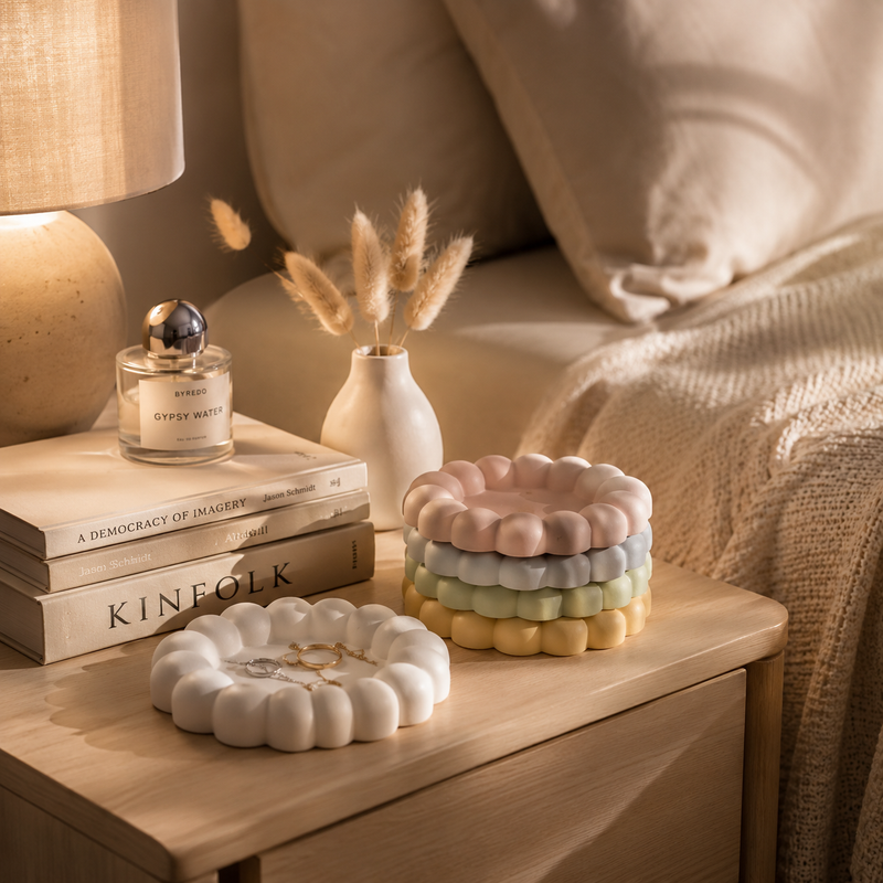 Bubble Tray Duo – Colorful Ceramic Pair