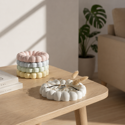 Bubble Tray Duo – Colorful Ceramic Pair