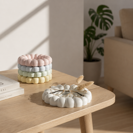 Bubble Tray Duo – Colorful Ceramic Pair