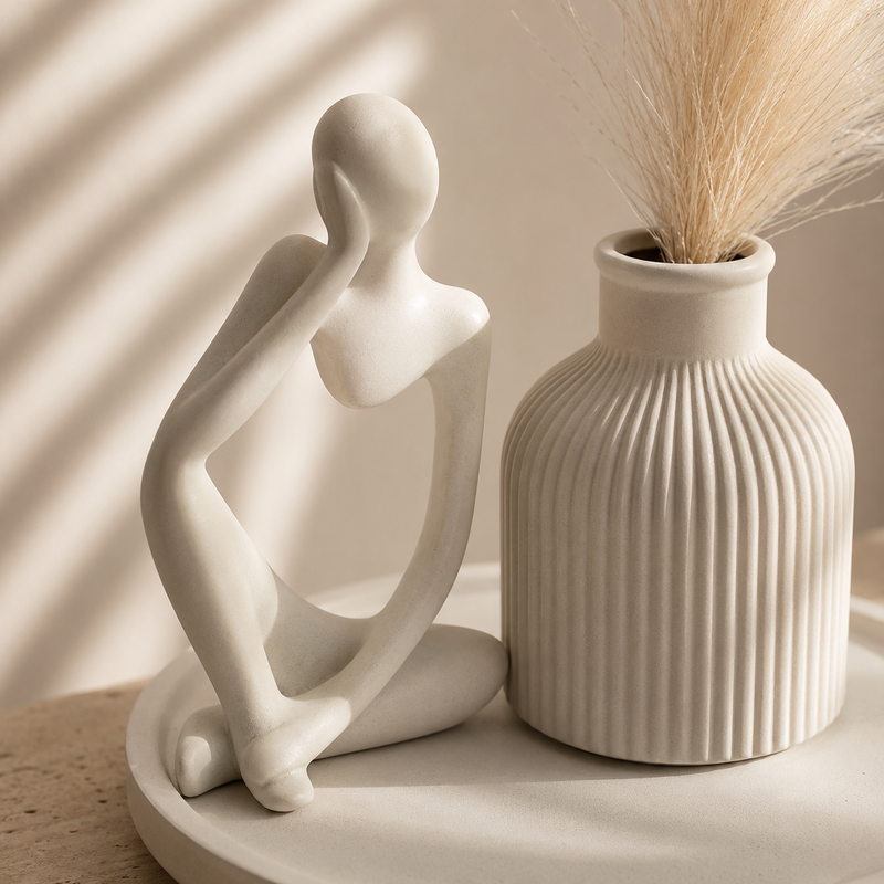 Feather Elegance Set – 3-Piece Sculptural
