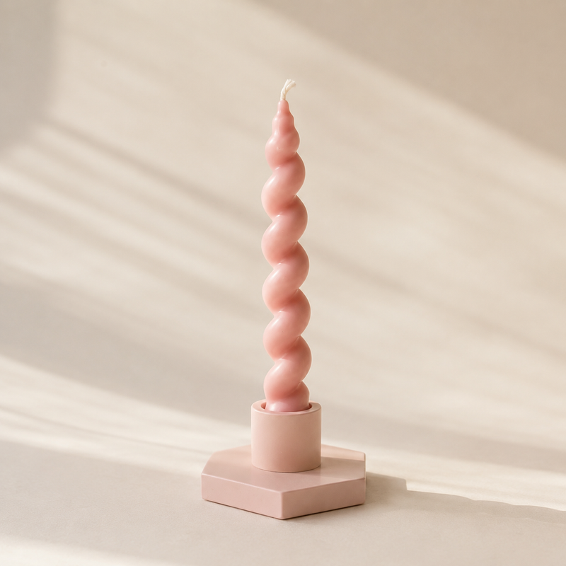 Spiral Moments Bundle – Candle & Holder Set