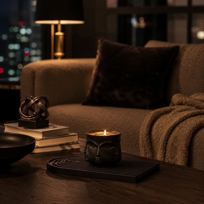 Pitch Black Minimalist Pair – 2-Piece Dark Set