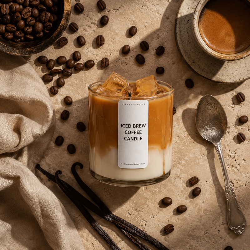 Iced brew coffee candle