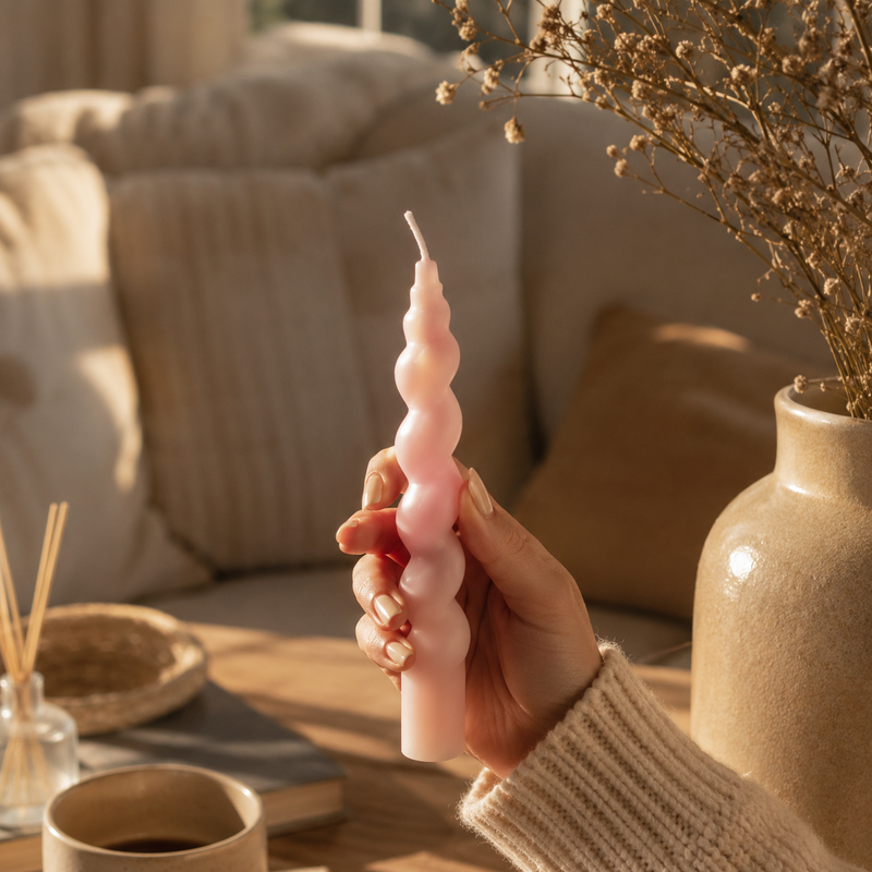 Spiral Pillar Candle