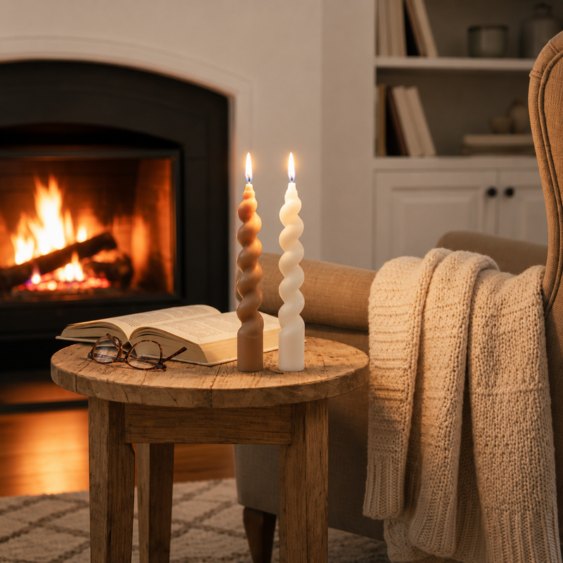 Spiral Pillar Candle
