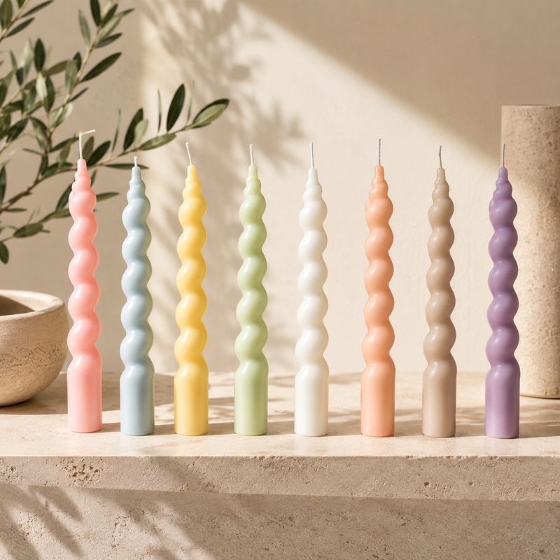 Spiral Pillar Candle