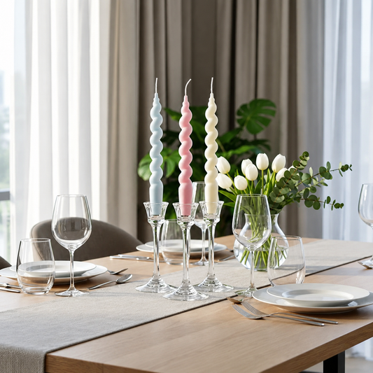 Spiral Pillar Candle