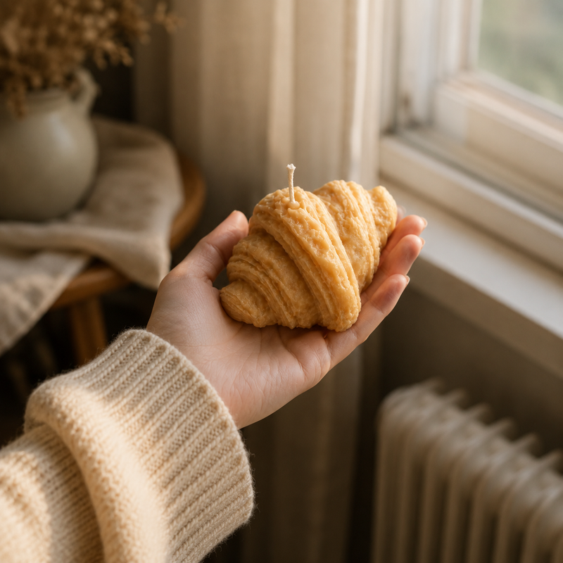 Croissant candles