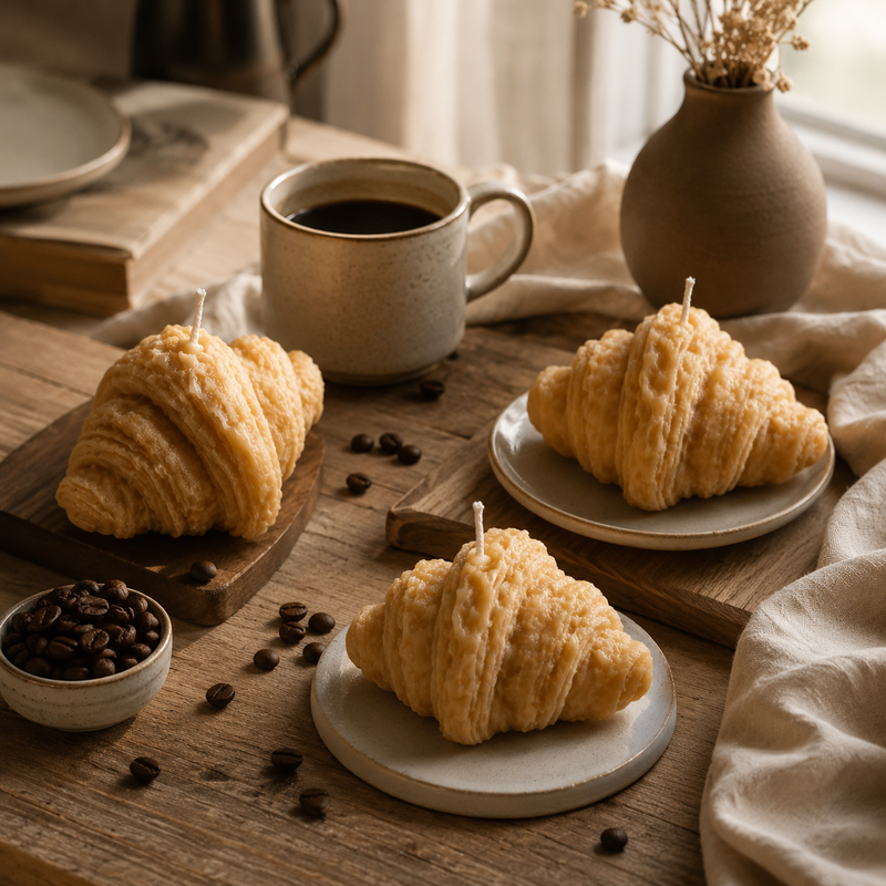 Croissant candles