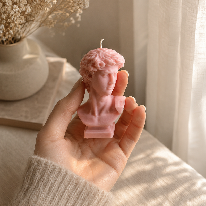 Mini David candle