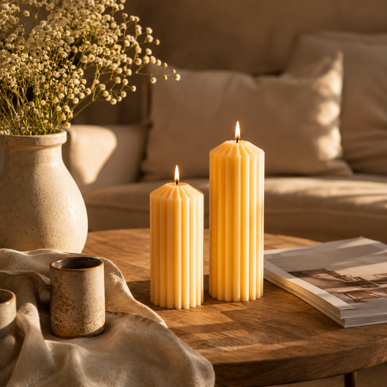 Pierre Candles (Set of 2)