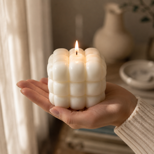 Puffer Bubble Candle