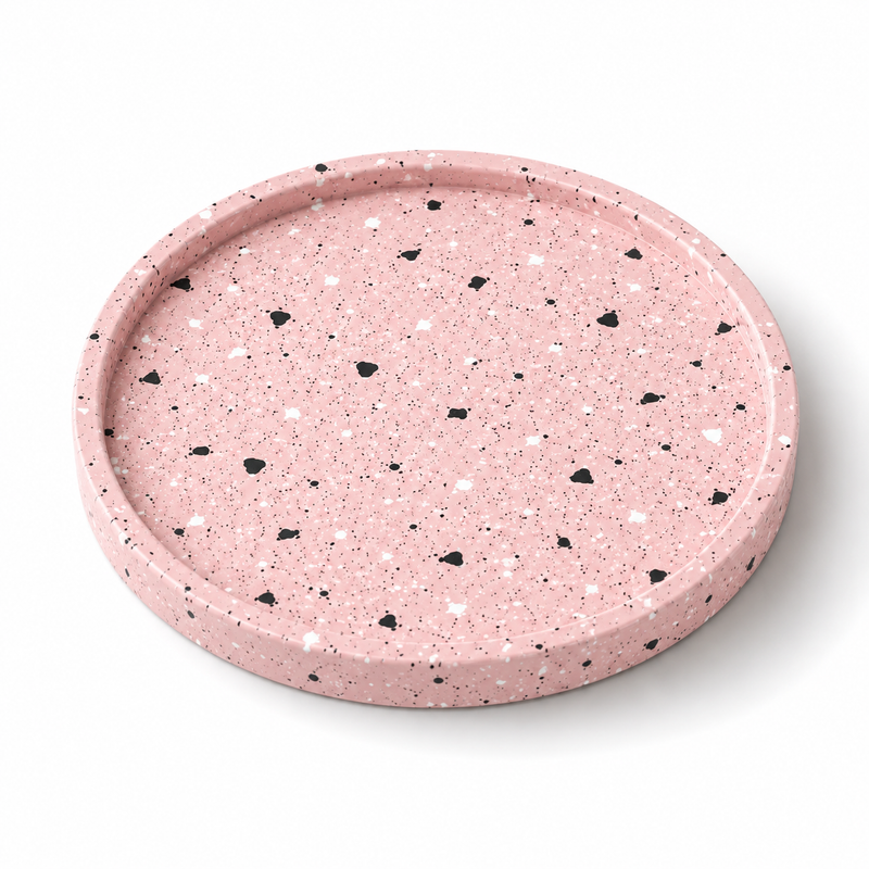 Pink Terrazo Round tray