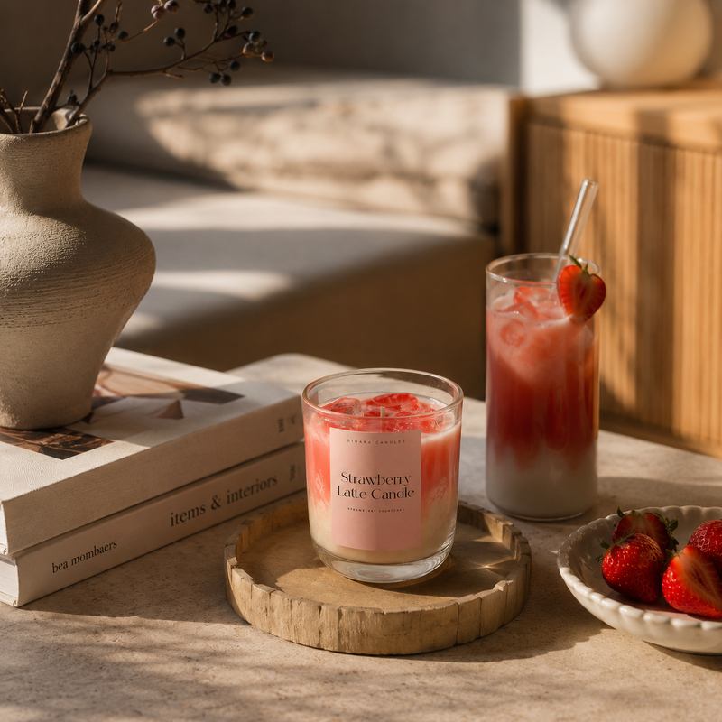Strawberry Latte Candle