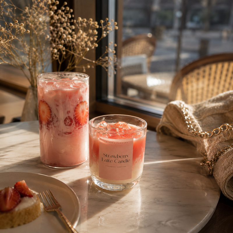 Strawberry Latte Candle