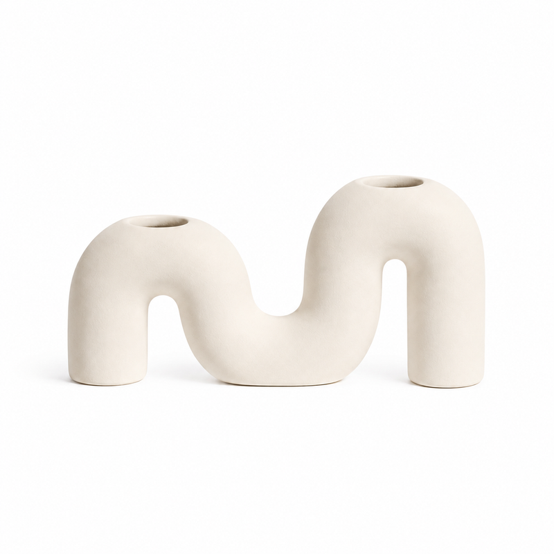 M-shape candle holder