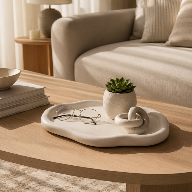 oval cloud tray