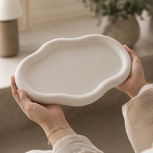 oval cloud tray