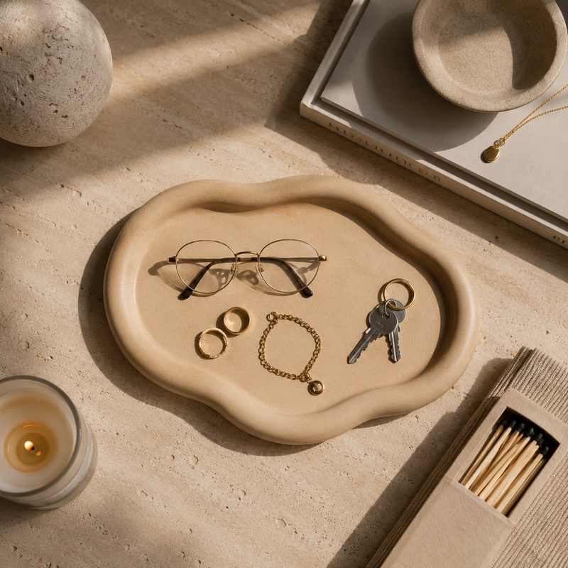 oval cloud tray