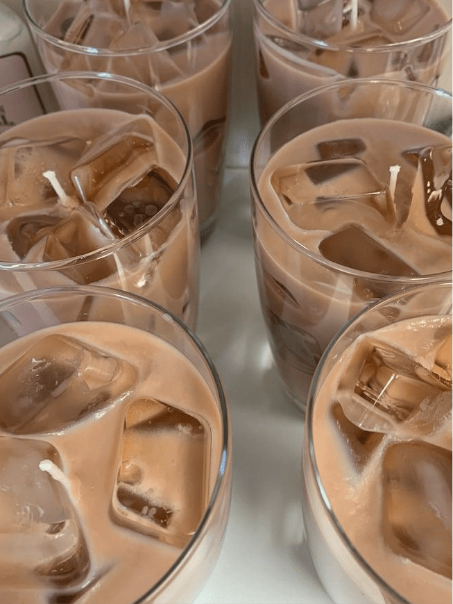 Iced brew coffee candle