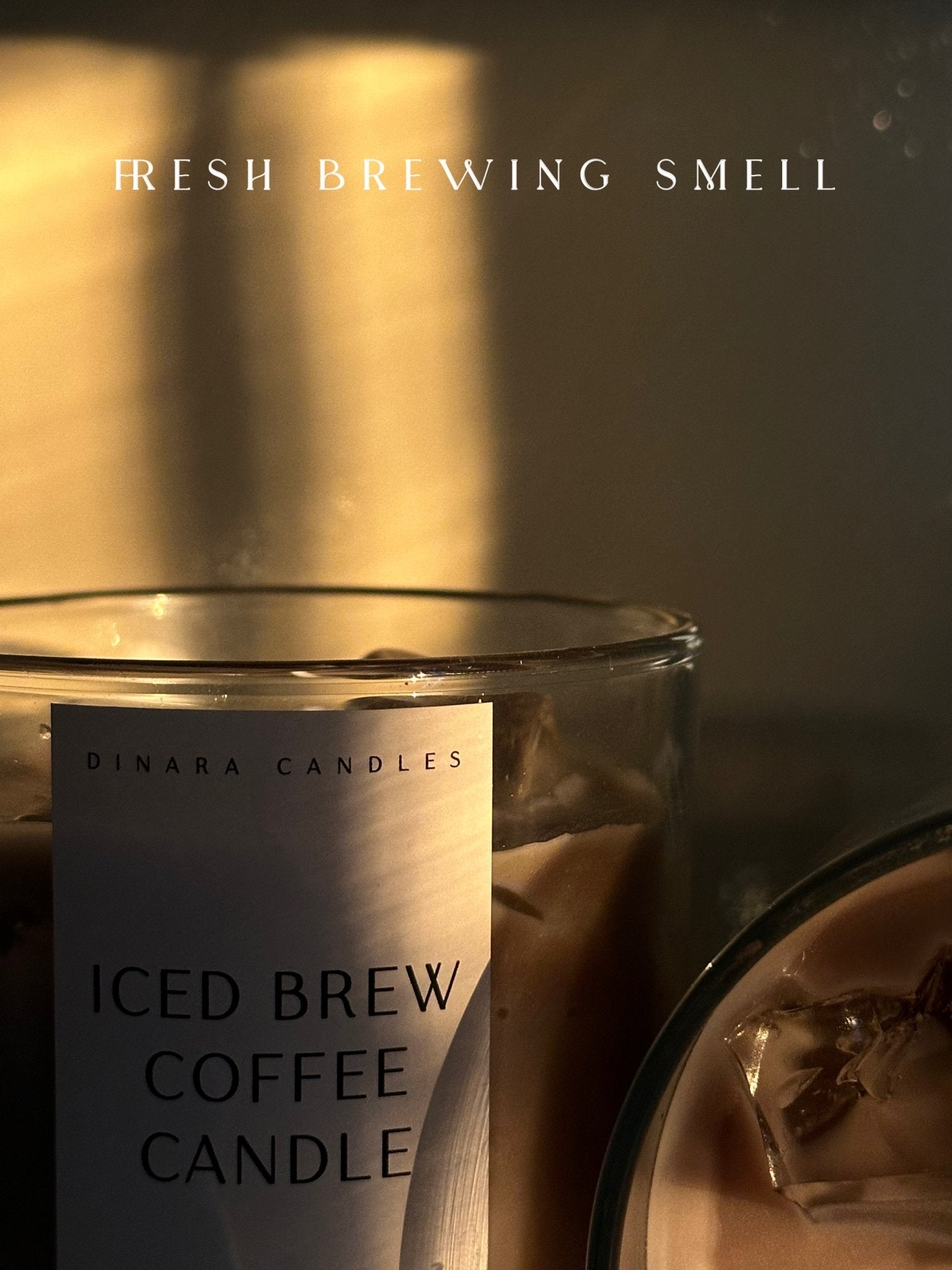 Iced brew coffee candle