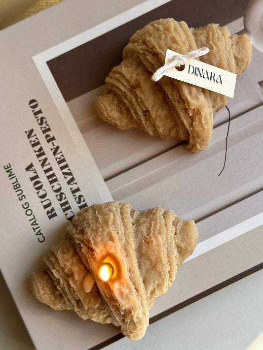 Croissant candles