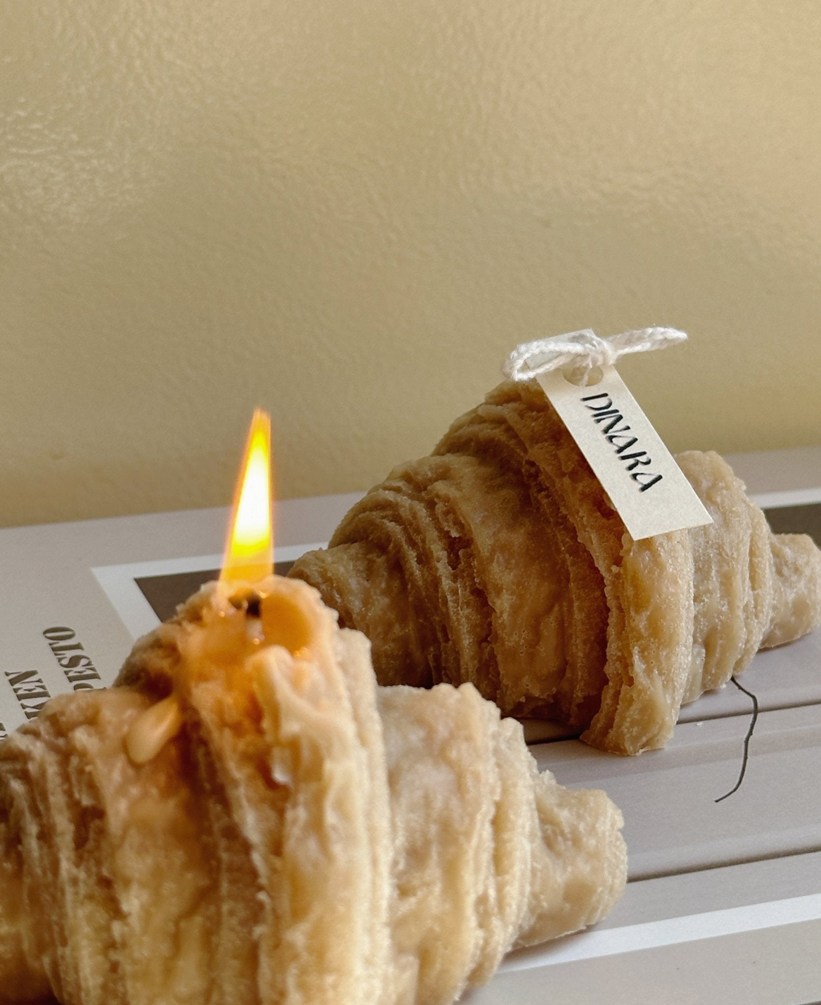 Croissant candles