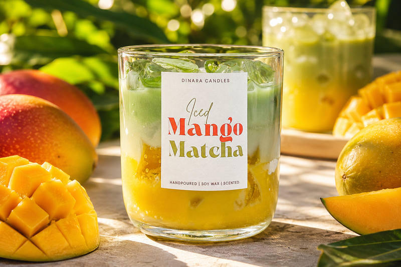 Iced Mango Matcha Latte Candle
