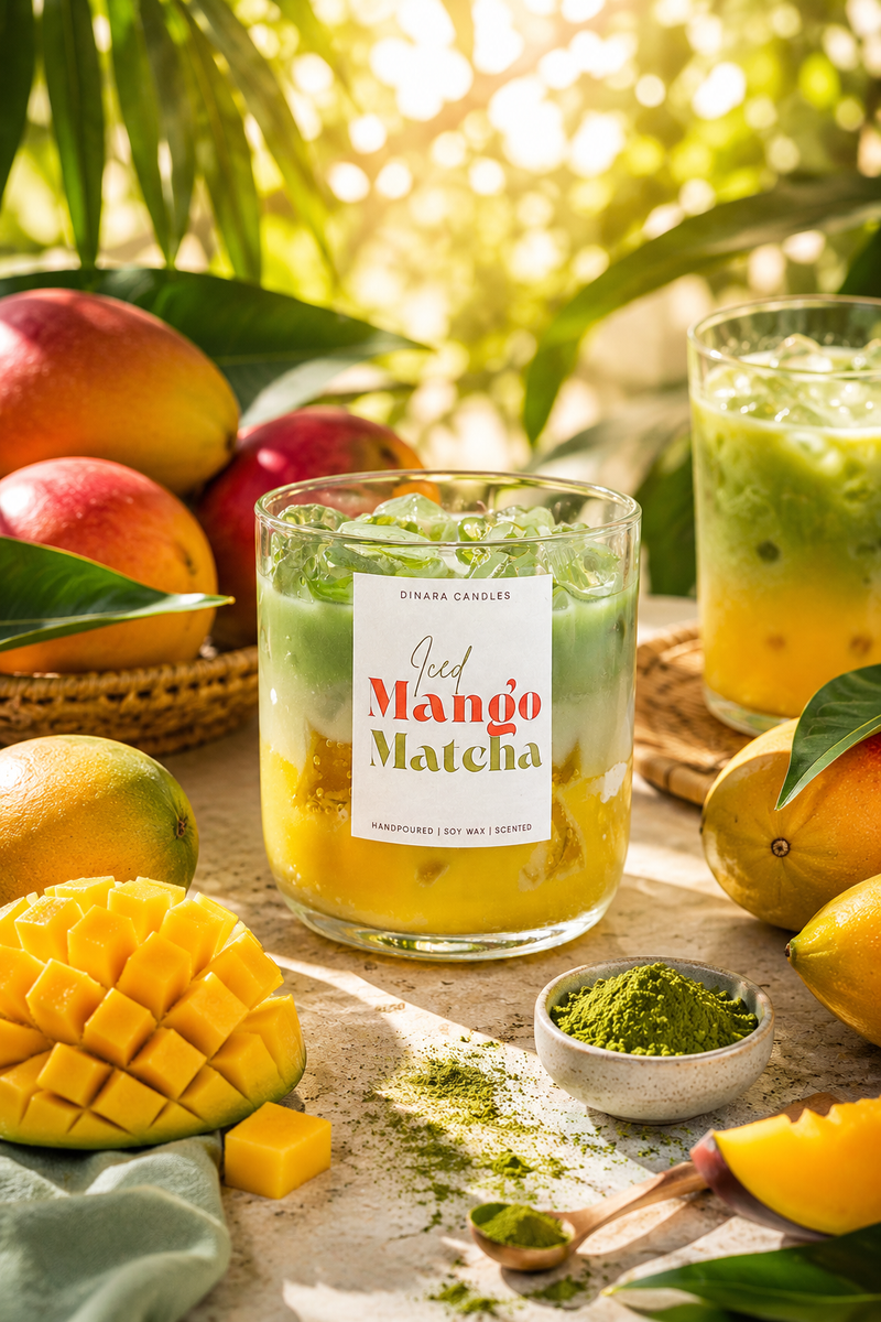 Iced Mango Matcha Latte Candle
