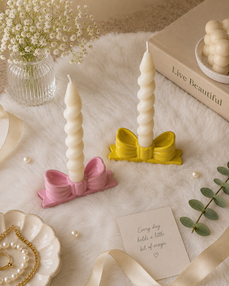 Bow Candle holder