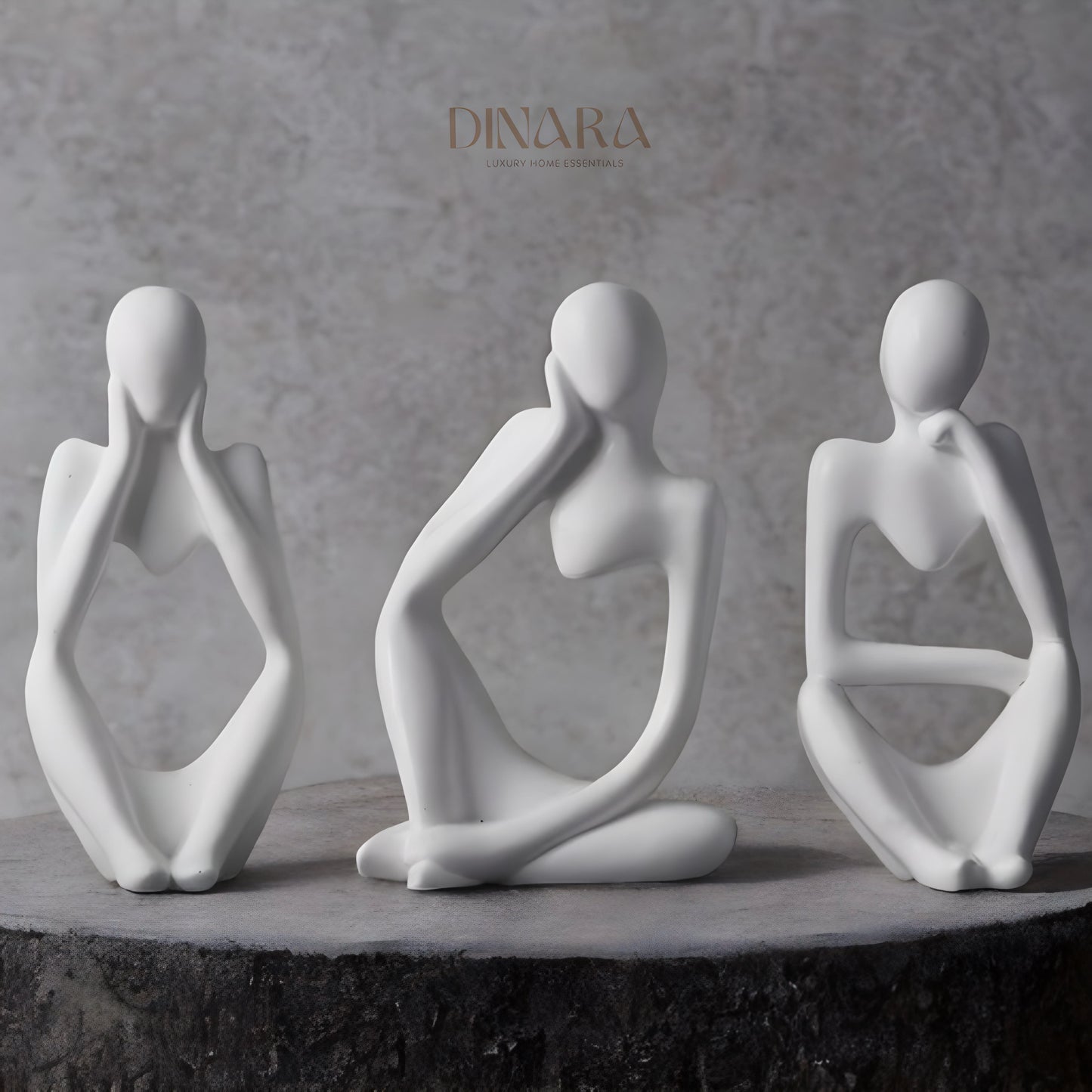 Abstract Thinker Statues (set)