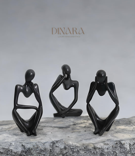 Abstract Thinker Statues (set)