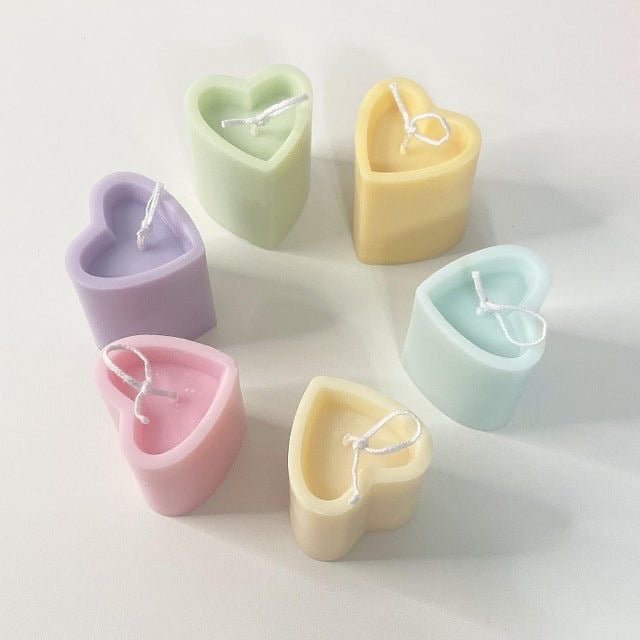 Heart Pillar Candle
