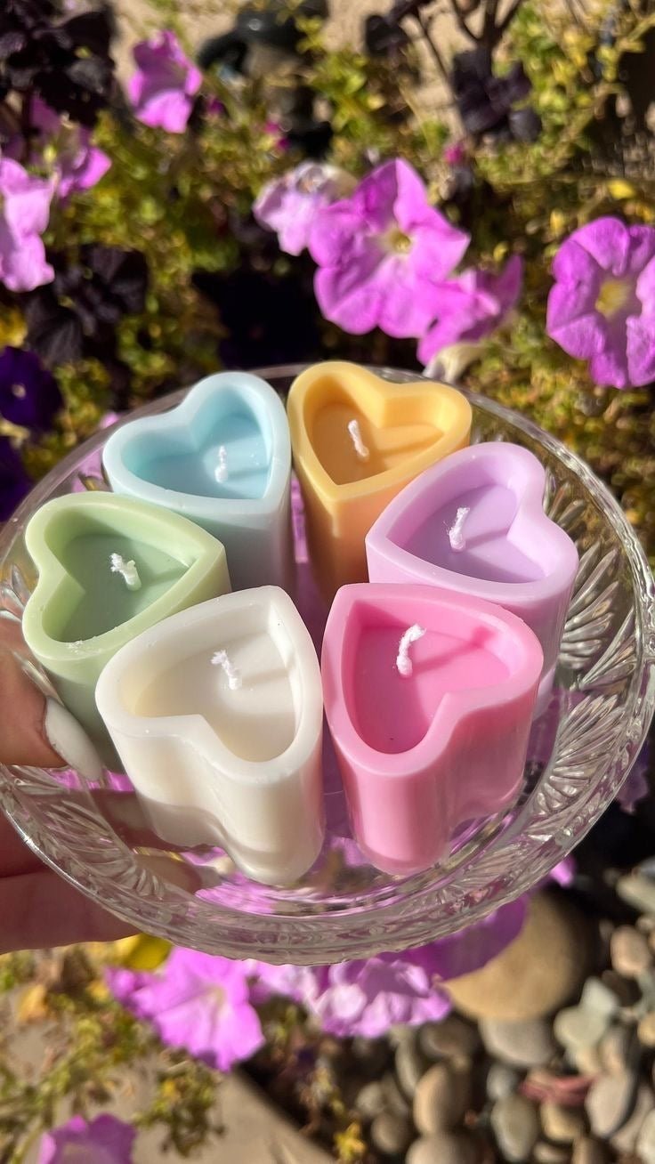 Heart Pillar Candle