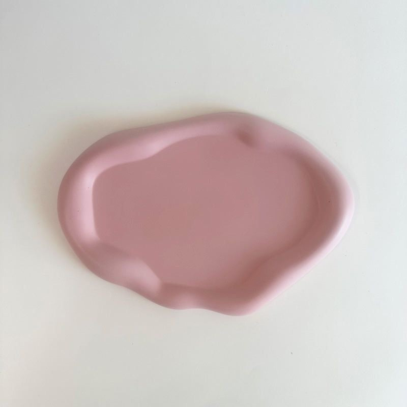 irregular oval cloud tray